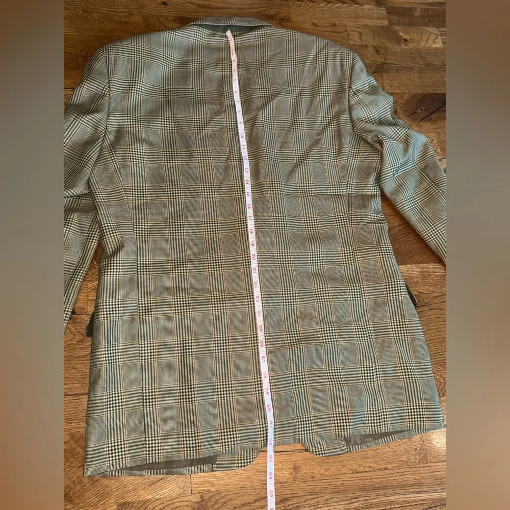 Valentino. Men’s Wool Checked Blazer. 42L.